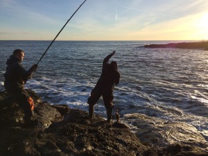 Catching a cod. Pic: Chloe Tinsley