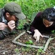 Learning tracking skills with Dave from Four Feathers.