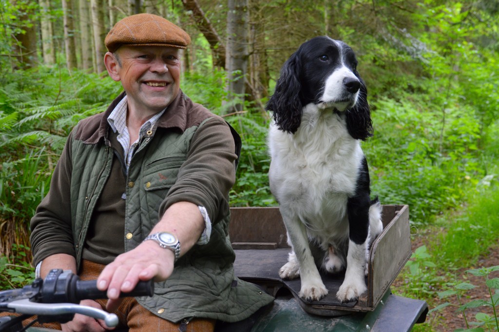Richard Thomson and Rory, the squirrel-specialist springer spaniel
