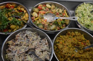 The salad bar at Henderson's